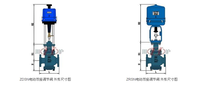 電動雙座調節閥結構圖